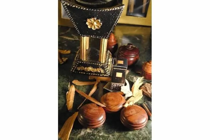 African Mist Solid Cream Perfume in Wooden Jar 20g