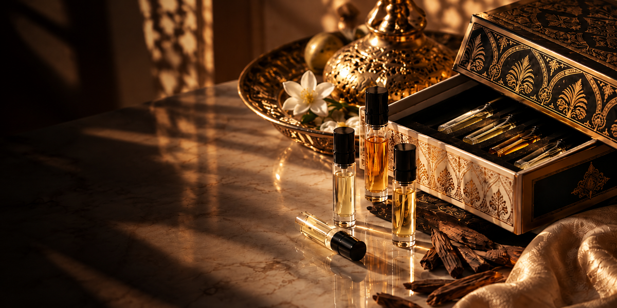 Perfume samples and tester sets by Sharif LaRoche