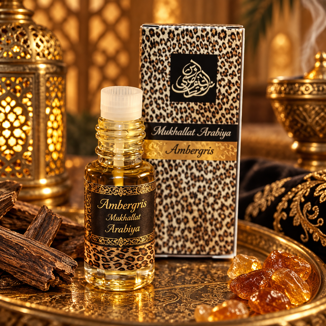 Ambergris Mukhallat Arabiya ambergris perfume oil 3ml