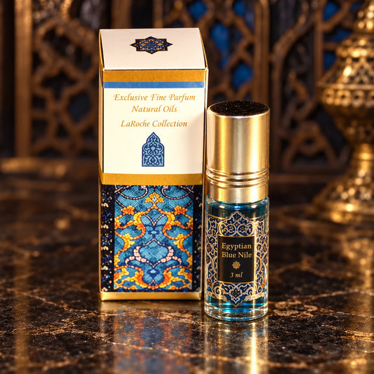 Egyptian Blue Nile natural musk perfume 3 ml with original bottle and box