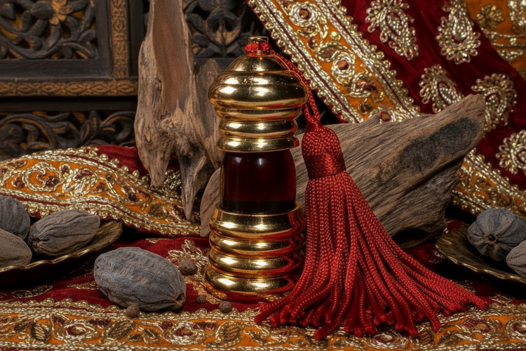 Kashmiri Kasthuri Ultimate 3ml black musk perfume oil bottle