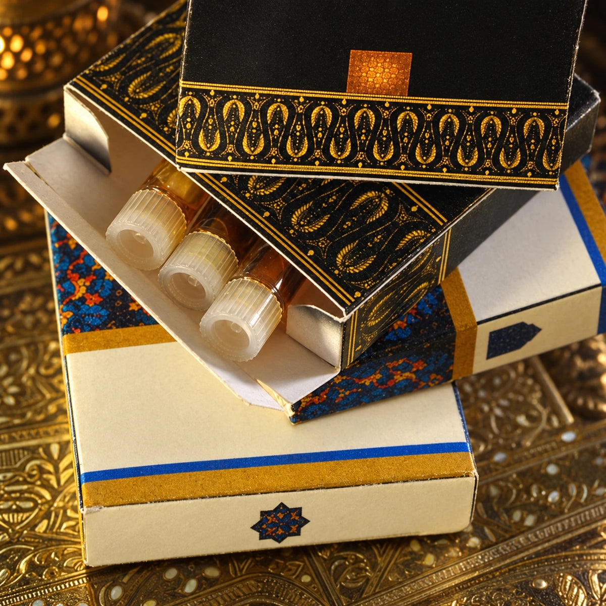 Musk discovery set, three 1ml vials in original presentation packaging