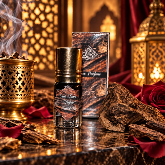 Oud Taiba oud Arabian rose and bakhoor perfume oil 3ml