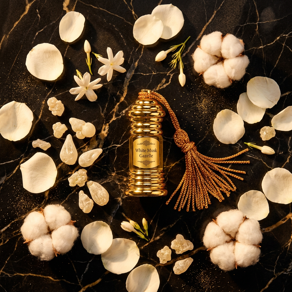 White Musk Gazelle – huile de parfum au musc blanc 3ml