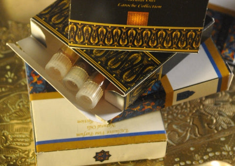 Amber Rose - Rose Ispahan - Conjunto de muestra de perfume superior de musk egipcio (3 x 1ml)