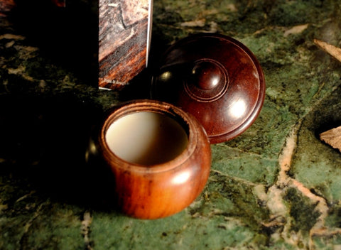 Perfume de creme sólido de névoa africana no frasco de madeira 20g